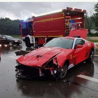 Ferrari 599 GTB 60F1 incidente