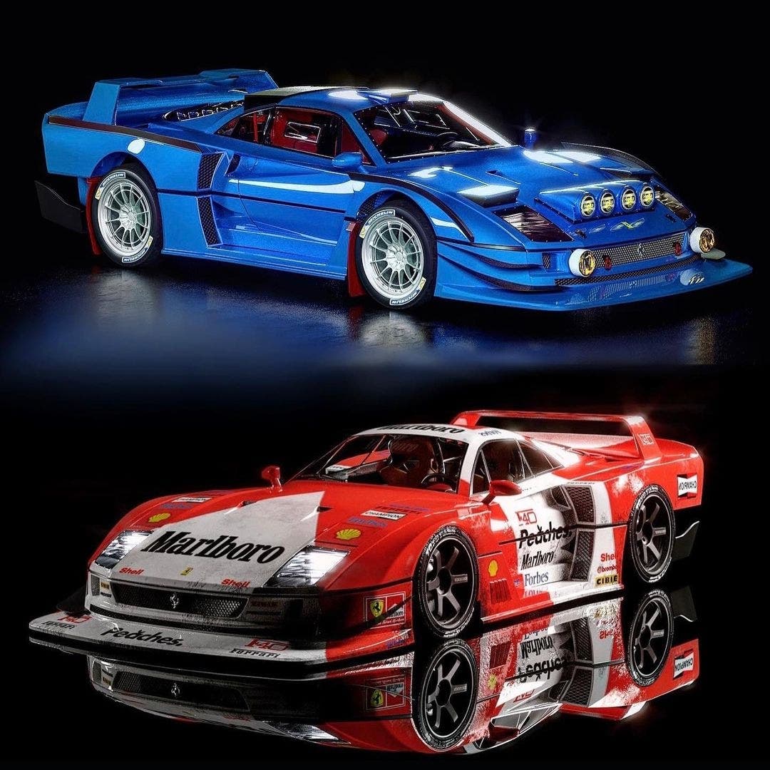 Ferrari F40 rally Gruppo B render