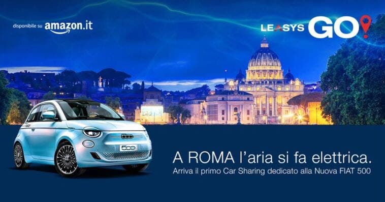 Nuova Fiat 500 Elettrica Roma LeasysGO!
