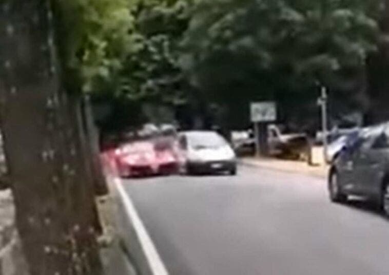 Incidente Ferrari 488 Pista