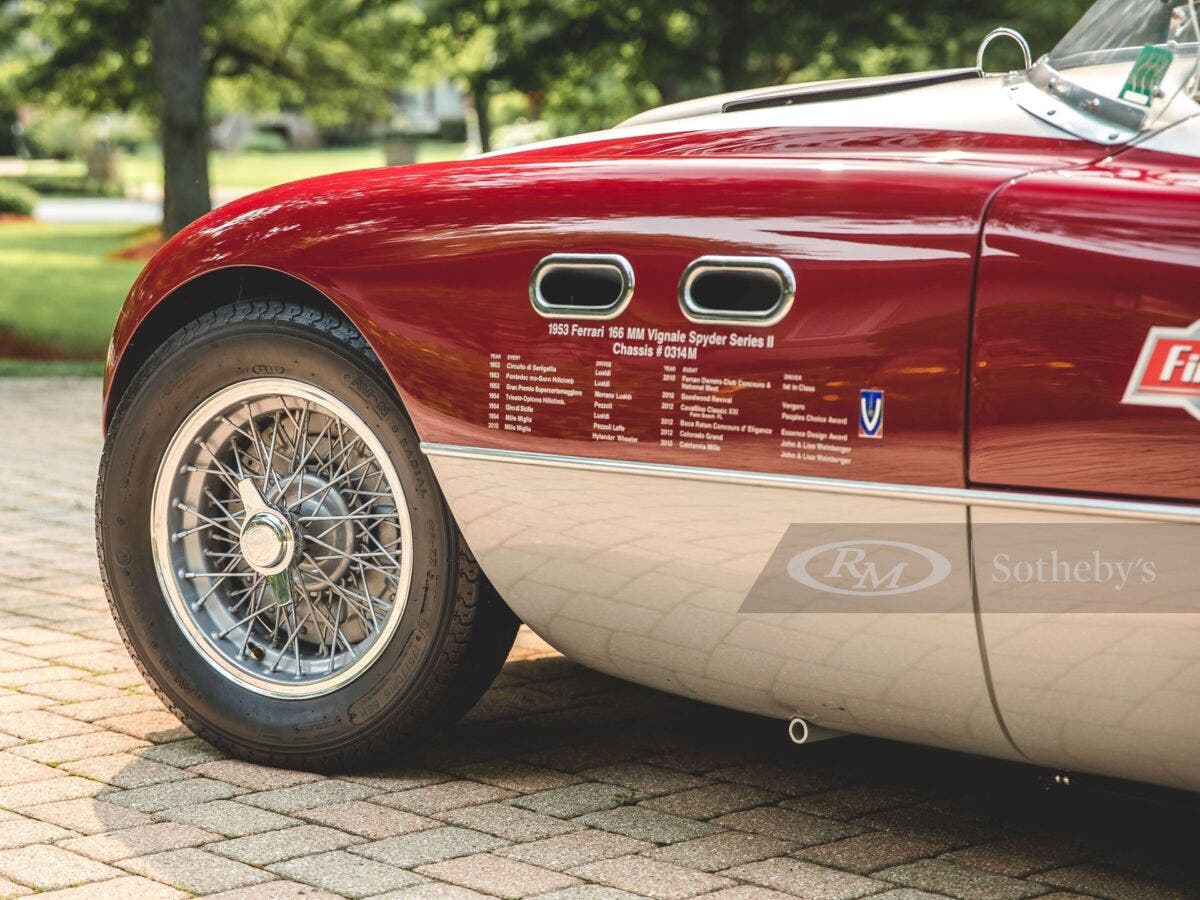 Ferrari 166 MM Spider Vignale 1953 asta