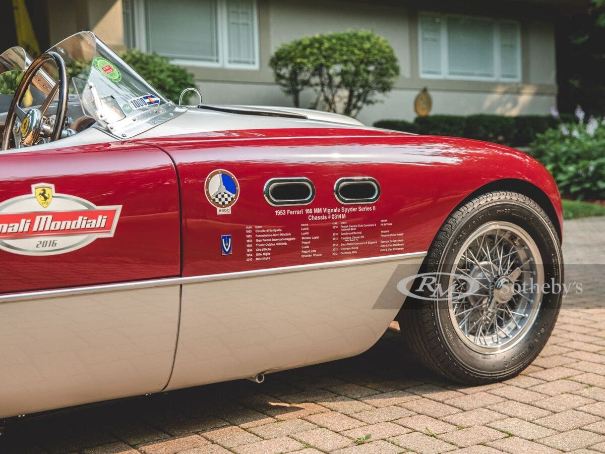 Ferrari 166 MM Spider Vignale 1953 asta