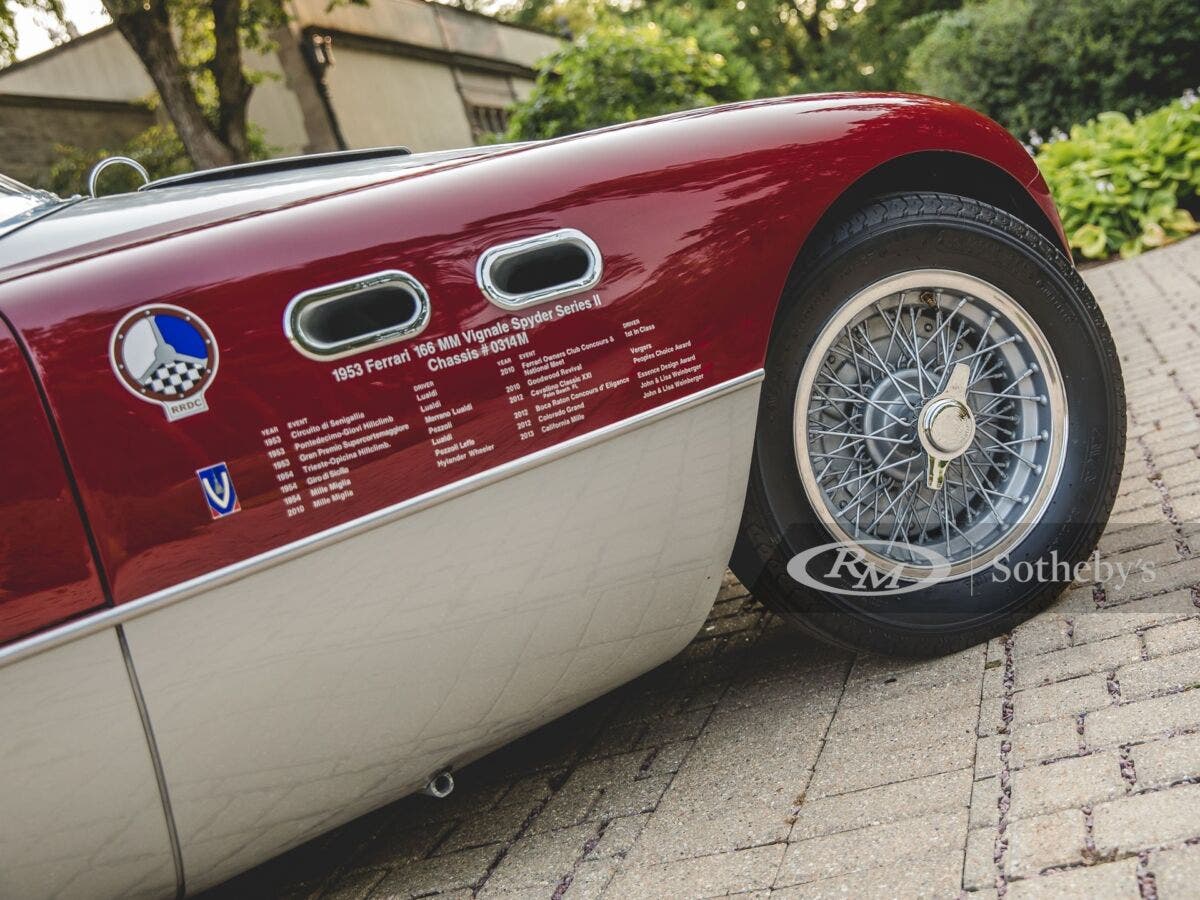 Ferrari 166 MM Spider Vignale 1953 asta