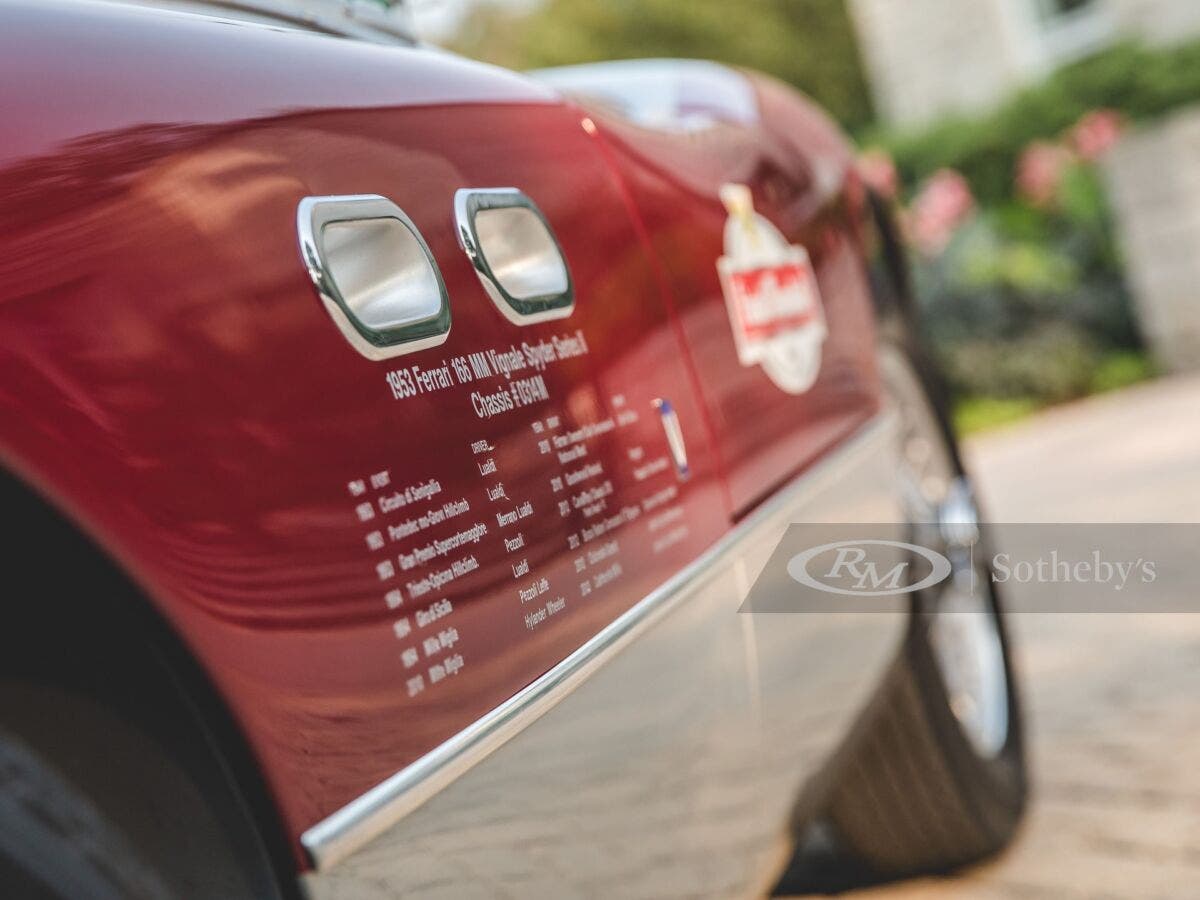 Ferrari 166 MM Spider Vignale 1953 asta