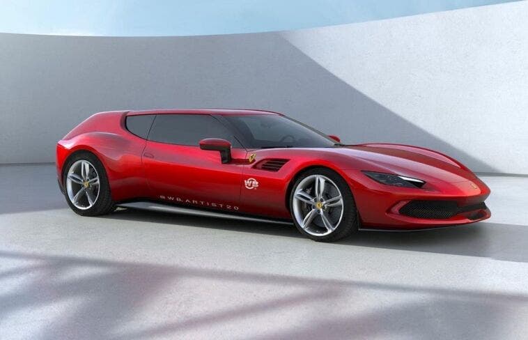 Ferrari 296 GTB Shooting Brake render