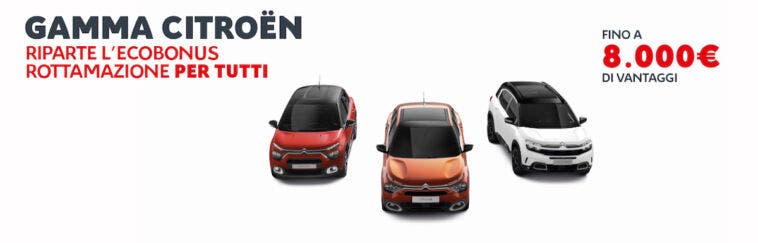 Citroën Ecobonus Rottamazione agosto