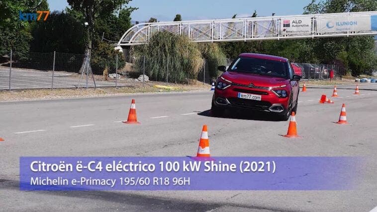 Citroën e-C4 test alce