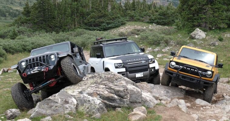 Jeep Wrangler 392 vs Ford Bronco Sasquatch vs Land Rover Defender