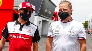 Kimi Raikkonen con Valtteri Bottas