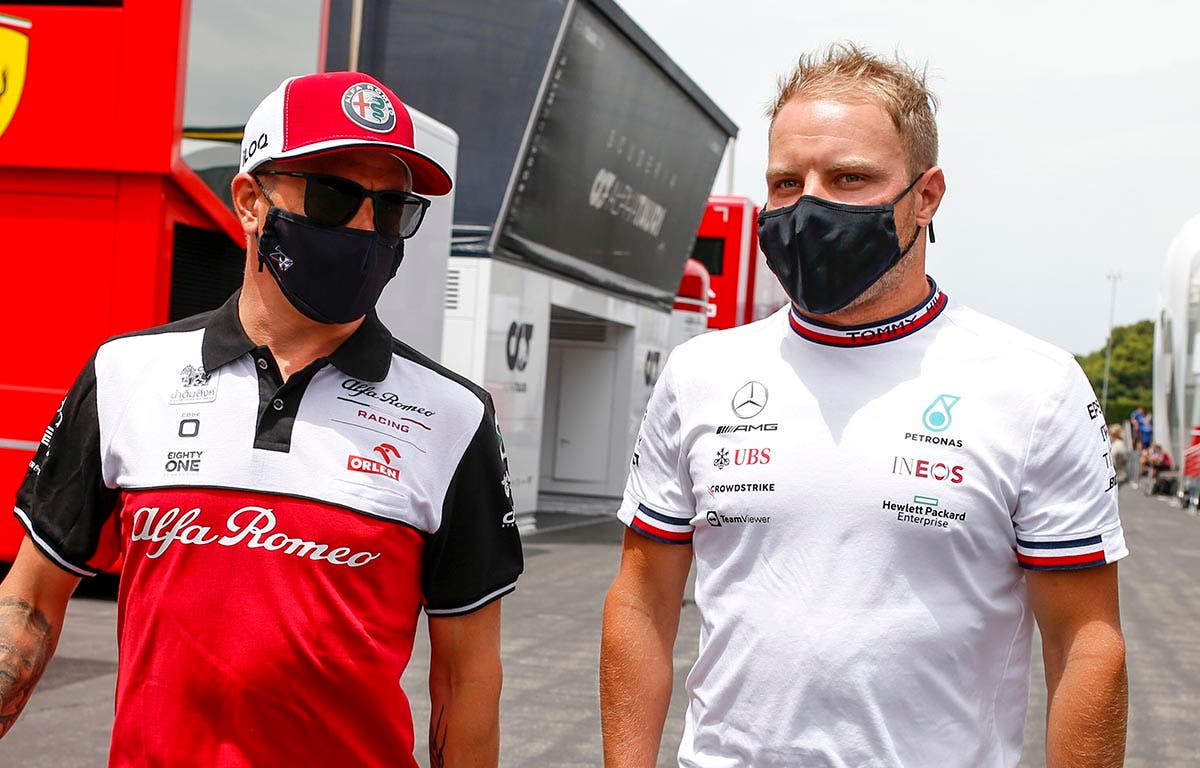 Kimi Raikkonen con Valtteri Bottas