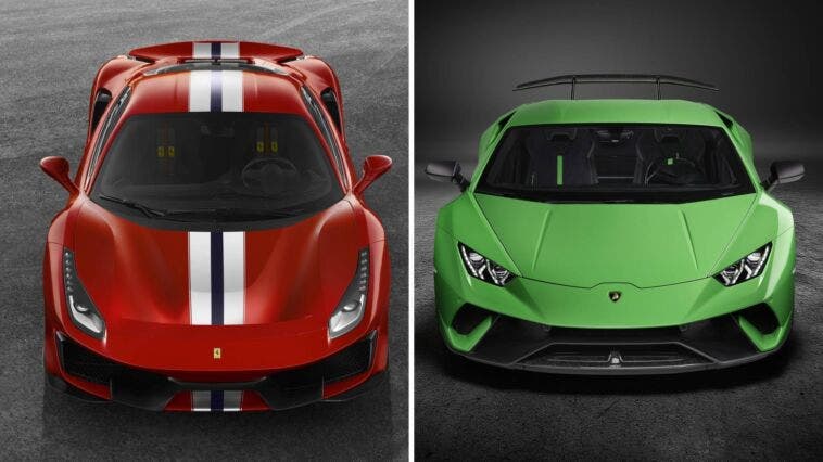 Lamborghini Ferrari rivalità