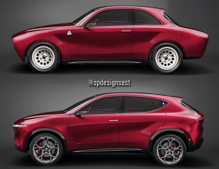 Alfa Romeo Giulia GT restomod render