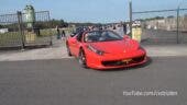 Ferrari 458 Spider vs Rolls-Royce Ghost drag race