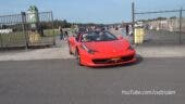 Ferrari 458 Spider vs Rolls-Royce Ghost drag race