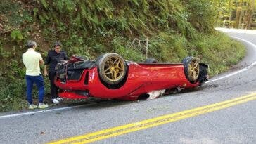 Ferrari 488 Pista Spider incidente