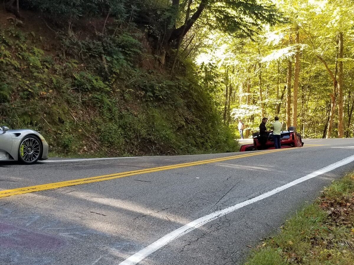 Ferrari 488 Pista Spider incidente