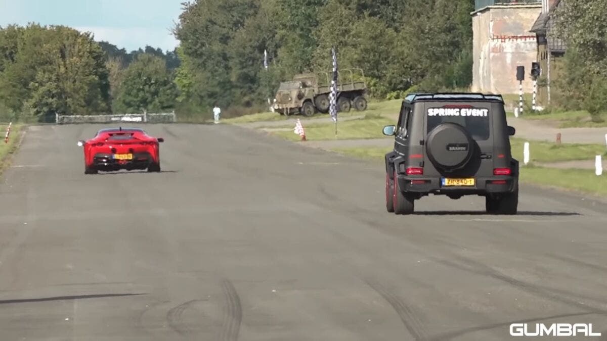 Ferrari SF90 Stradale vs F12tdf vs Mercedes-AMG G 63 drag race