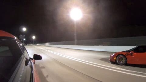 Ferrari SF90 Stradale vs Tesla Model S Plaid drag race