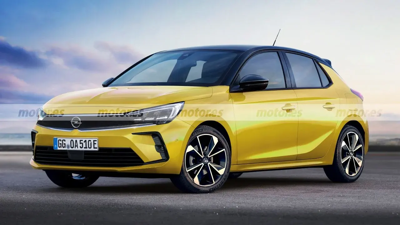 Opel Corsa 2022 restyling render
