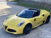 Alfa Romeo 4C Spider 2016 Giallo Prototipo asta