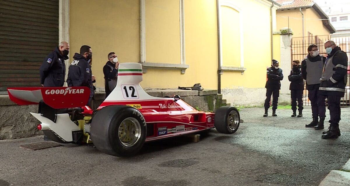 Ferrari 312 T sequestrata