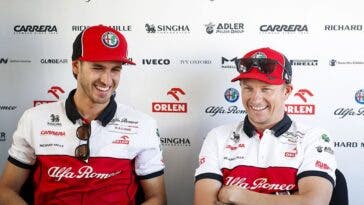 Antonio Giovinazzi e Kimi Raikkonen