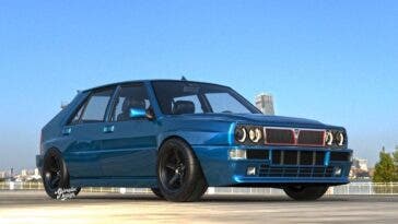 Lancia Delta HF Integrale Mopar render