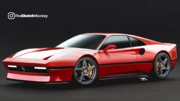 Ferrari 288 GTO moderna render