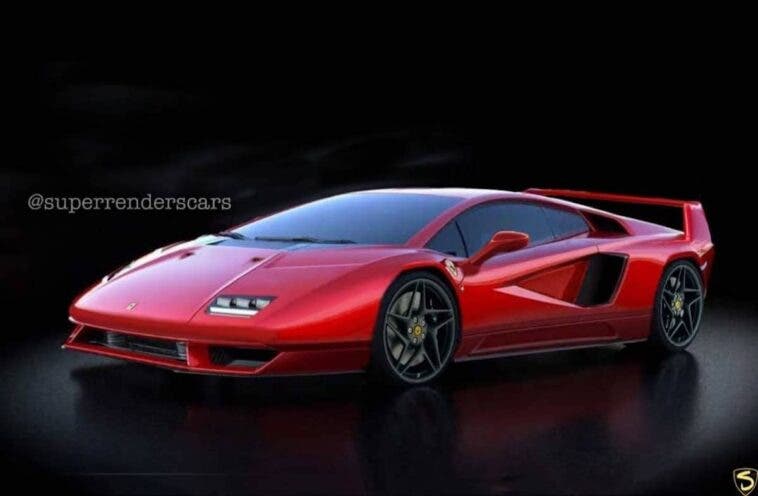 Ferrari F40 versione moderna render