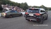 Jeep Grand Cherokee Trackhawk drag race