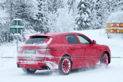Maserati Grecale Trofeo test invernali foto spia