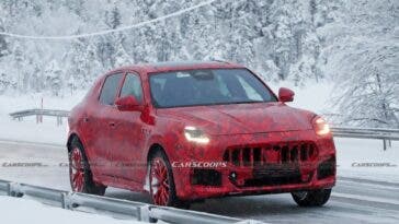 Maserati Grecale Trofeo test invernali foto spia