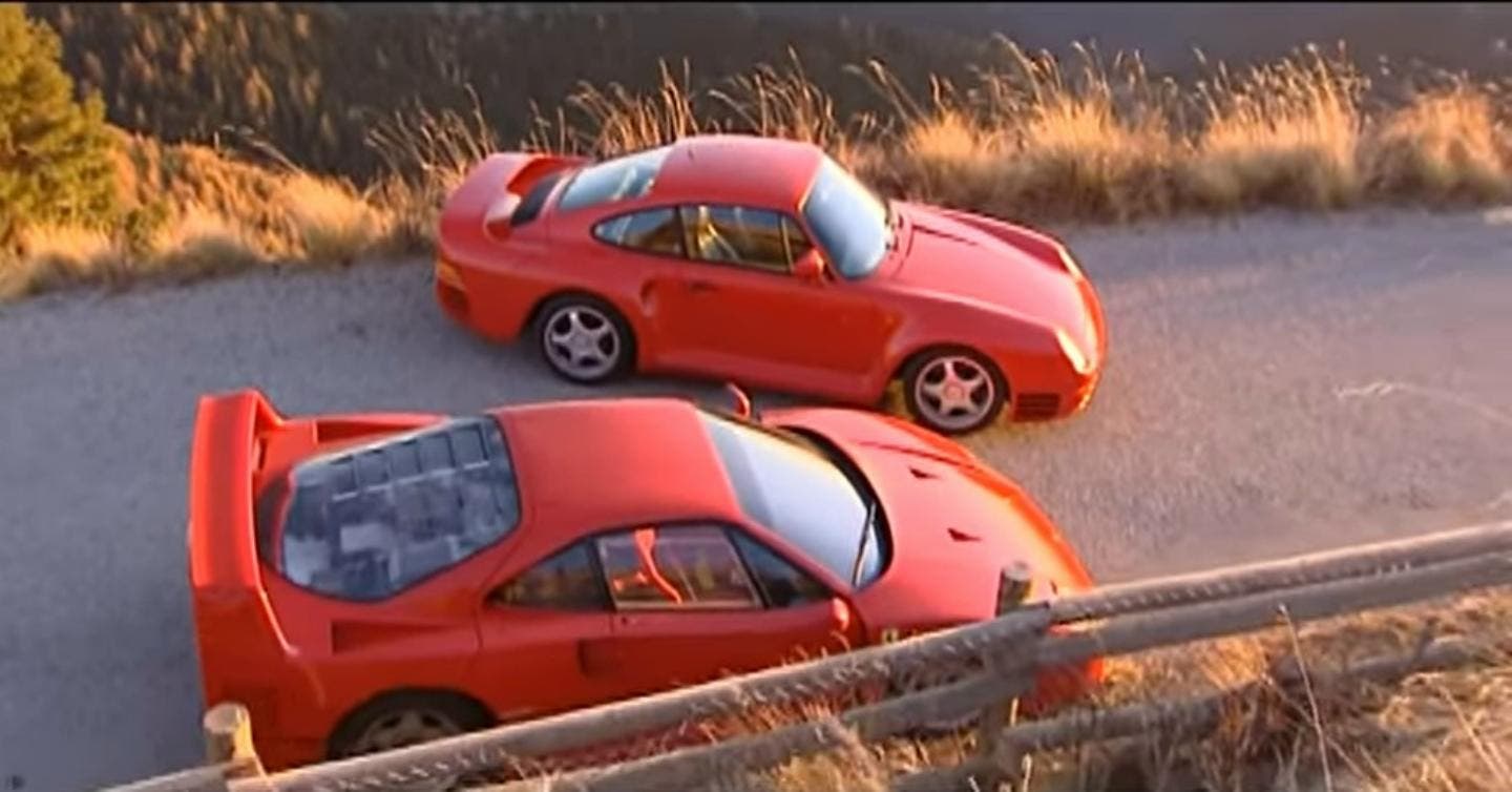 Ferrari F40 Porsche 959