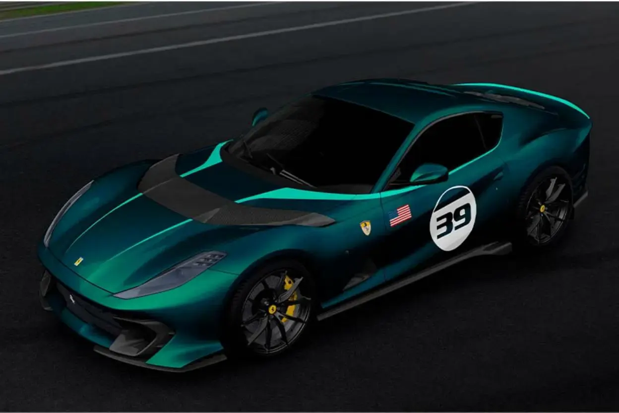 ferrari 812 competizione blu capri - 4