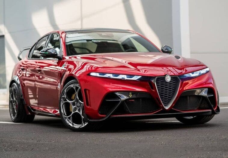 Alfa Romeo Giulia GTAm restyling render