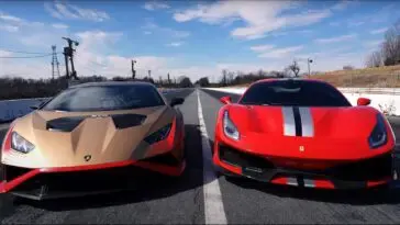 Ferrari 488 Pista Lamborghini Huracan STO