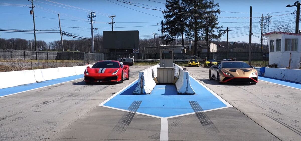 Ferrari 488 Pista Lamborghini Huracan STO