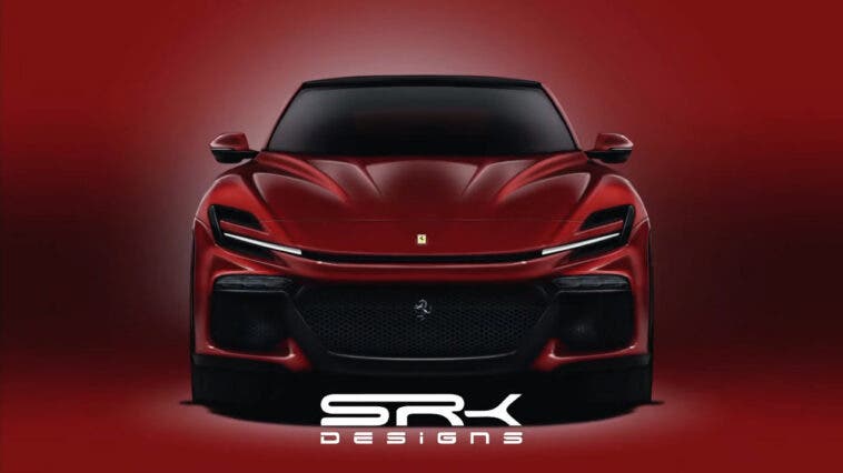 Ferrari Purosangue render teaser ufficiale