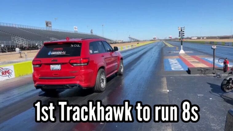 Jeep Grand Cherokee Trackhawk record quarto di miglio