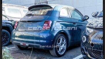 Abarth 500 Elettrica prototipo foto spia