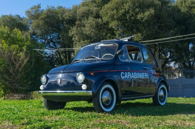 Fiat 500 F Carabinieri 1970 asta