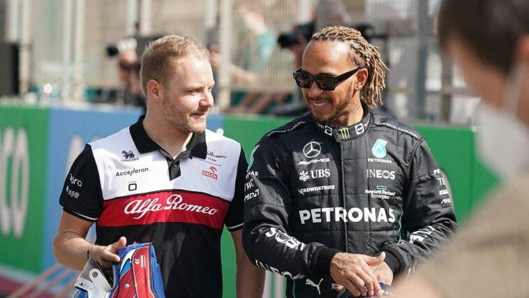 Valtteri Bottas e Lewis Hamilton