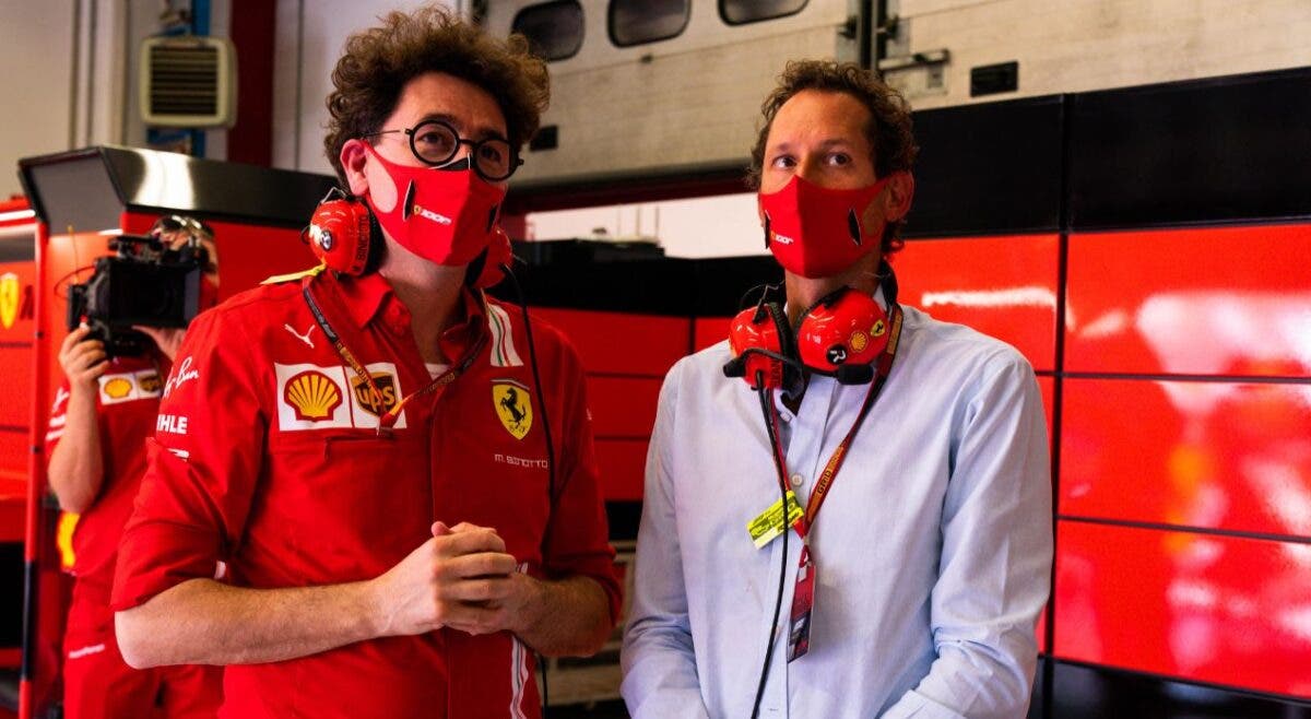 Mattia Binotto e John Elkann