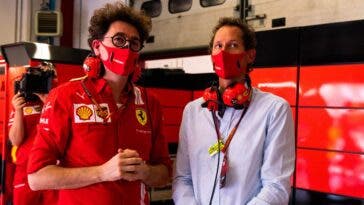 Mattia Binotto e John Elkann