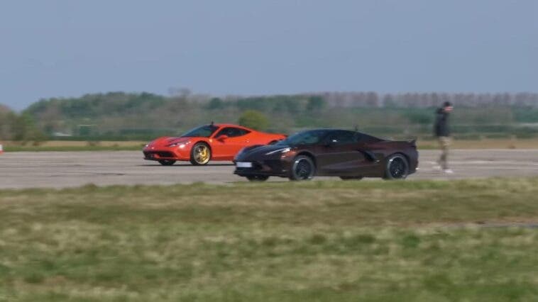 ferrari 458 speciale vs corvette c8