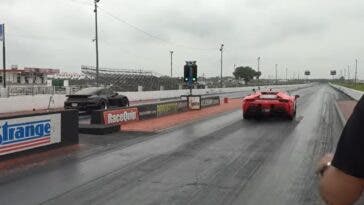 ferrari sf90 stradale drag race