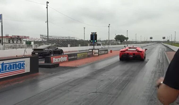 ferrari sf90 stradale drag race