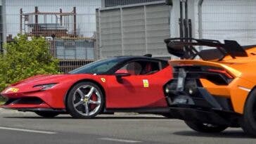 ferrari sf90 stradale fabbrica lamborghini