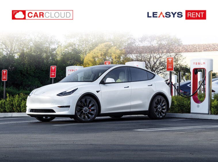 Leasys Rent CarCloud Tesla Model Y