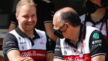 Frederic Vasseur e Valtteri Bottas